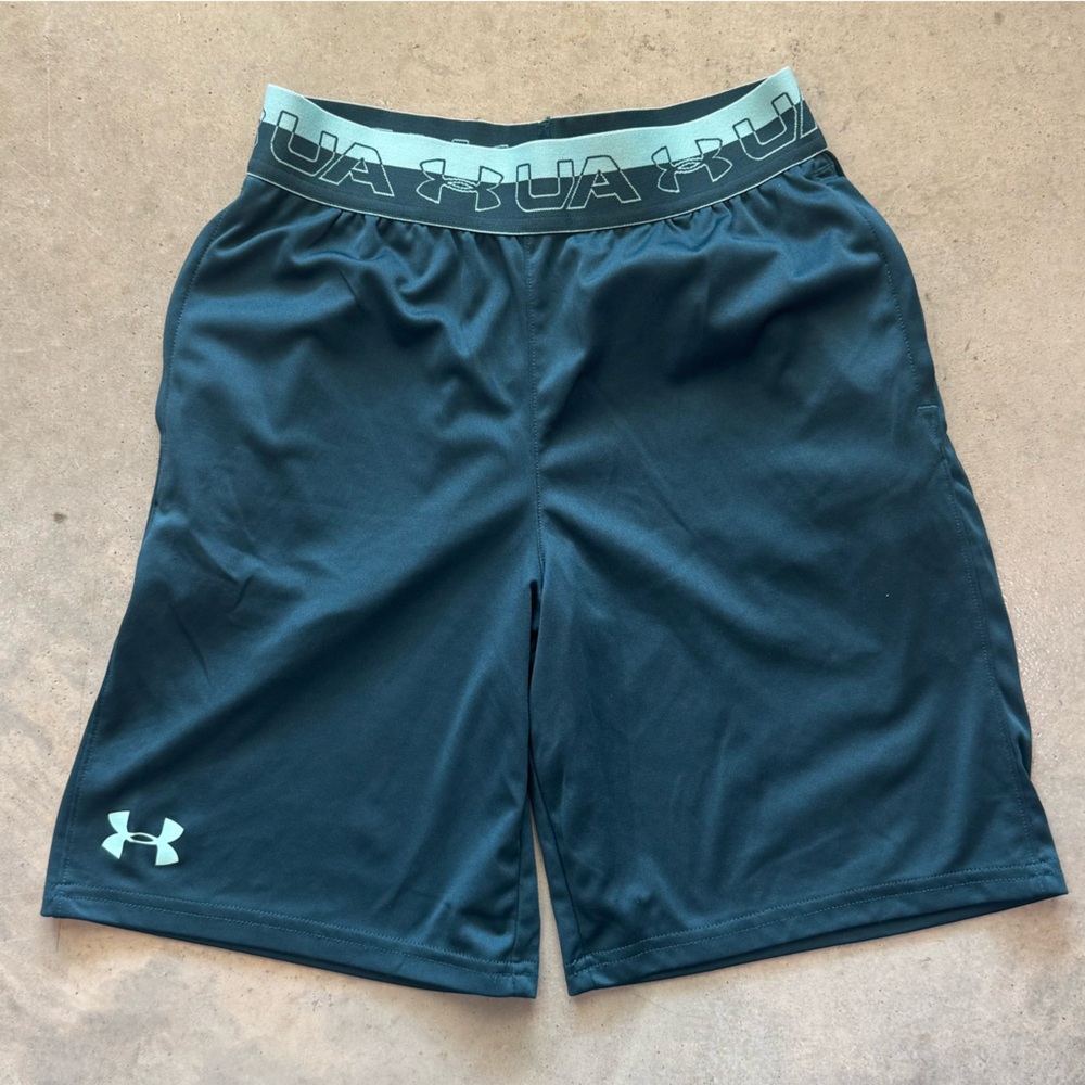 NWOT! Under Armour Boys Shorts - Dark Green/Teal